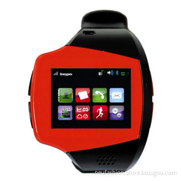 GPS Wristwatch Cellphone with Bluetooth and 1.33-inch TFT Touch Screen, Heart Rate Monitor
